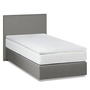 Lit boxspring Ramona VI Imitation cuir Gris - 90 x 200cm