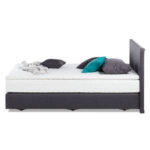 Bed Ramona VII structuurstof - Antraciet - 140 x 200cm