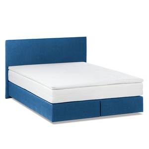 Bed Ramona VII structuurstof - Briljant blauw - 140 x 200cm