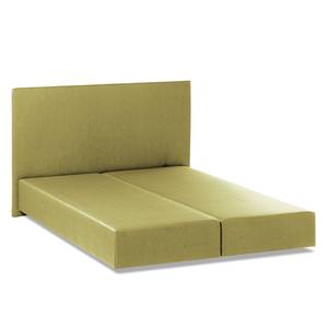 Bed Ramona VII structuurstof - Limegroen - 140 x 200cm