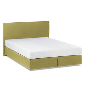 Bed Ramona VII structuurstof - Limegroen - 140 x 200cm