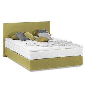 Bed Ramona VII structuurstof - Limegroen - 140 x 200cm