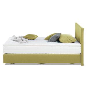 Boxspringbett Ramona VII Strukturstoff - Limettengrün - 140 x 200cm