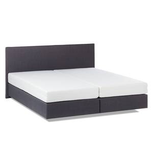 Bed Ramona VII structuurstof - Antraciet - 160 x 200cm