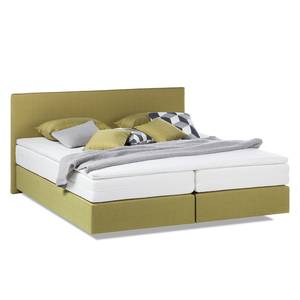 Bed Ramona VII structuurstof - Limegroen - 180 x 200cm