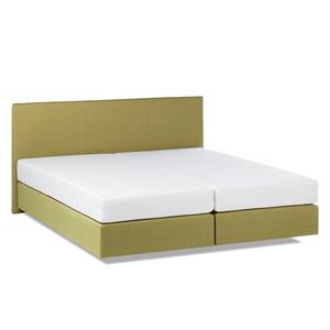 Bed Ramona VII structuurstof - Limegroen - 180 x 200cm