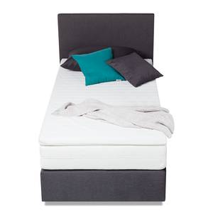 Boxspringbett Ramona VII Strukturstoff - Anthrazit - 90 x 200cm