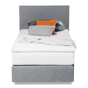 Boxspringbett Ramona VII Strukturstoff - Hellgrau - 90 x 200cm