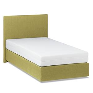 Lit boxspring Ramona VII Tissu structuré - Citron vert - 90 x 200cm