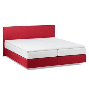 Boxspringbett Ramona VII Strukturstoff - Rot - 160 x 200cm