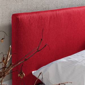 Bed Ramona VII structuurstof - Rood - 200 x 200cm