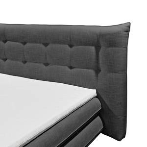 Lit boxspring Rolleston Avec surmatelas - Anthracite clair