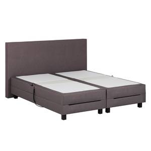 Boxspringbett Premium Night 100 x 200cm - H2 bis 80 kg - Reinweiß - Braun Meliert - 140 x 200cm - H3