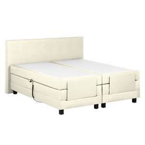 Boxspringbett Premium Night 100 x 200cm - H2 bis 80 kg - Reinweiß - Creme - 200 x 200cm - H3