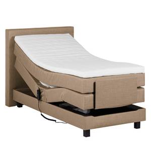 Boxspringbett Platinum Night 100 x 200cm - H2 bis 80 kg - Beige meliert - Beige meliert - 100 x 200cm - H2