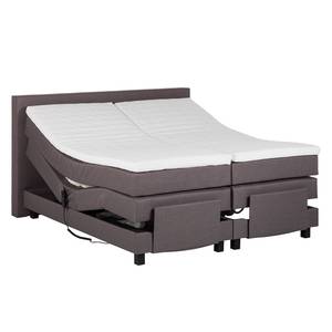 Boxspringbett Platinum Night 100 x 200cm - H2 bis 80 kg - Beige meliert - Braun Meliert - 140 x 200cm - H2