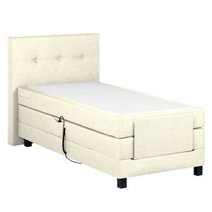 Boxspringbett Platinum Night 100 x 200cm - H2 bis 80 kg - Beige meliert - Creme - 100 x 200cm - H3