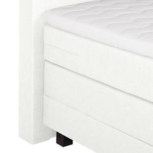 Boxspringbett Superior Night II 180 x 200cm - H3 ab 80 kg - Braun Meliert - Reinweiß - 100 x 200cm - H2