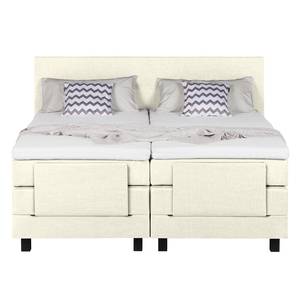 Boxspringbett Platinum Night 100 x 200cm - H2 bis 80 kg - Beige meliert - Creme - 140 x 200cm - H3