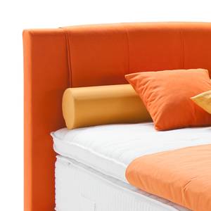 Boxspringbett Skagen Webstoff - Orange - 140 x 200cm - H2 - Nicht verstellbar