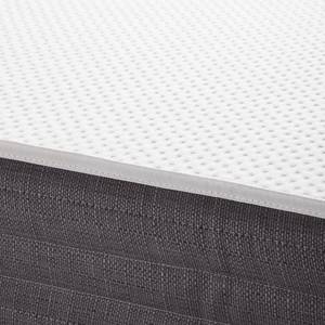 Boxspring Smood Colour III structuurstof - 140 x 200cm - Grijs - Grijs - 140 x 200cm