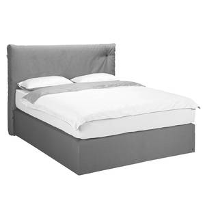 Lit boxspring Nordic Box XL Tissu - Tissu TUS : 9 graphite - 140 x 200cm - D2 souple