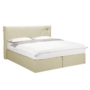 Lit boxspring Soft Cloud Tissu - Tissu TUS : 1 ecru - 200 x 200cm - D3 medium