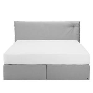 Boxspringbett Soft Cloud Stof TUS: 19 light grey - 200 x 200cm - H3 medium