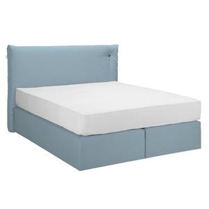 Boxspringbett Nordic Box XL Stoff TUS: 6 sky blue - 200 x 200cm - H3