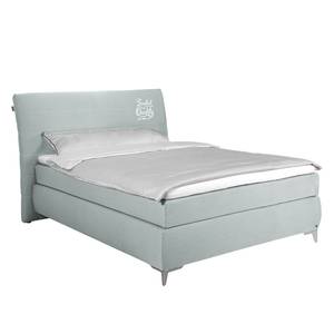 Boxspringbett Soft Line Webstoff Stoff TIM: 18 steel - 120 x 200cm - H3