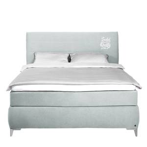 Boxspringbett Soft Line Webstoff Stoff TIM: 18 steel - 140 x 200cm - H2