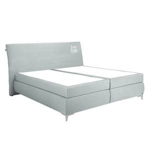 Boxspringbett Soft Line Webstoff Stoff TIM: 18 steel - 160 x 200cm - H3