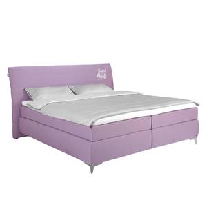 Boxspringbett Soft Line Webstoff Stoff TIM: 7 rosa - 180 x 200cm - H3