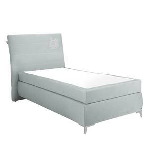 Boxspringbett Soft Line Webstoff Stoff TIM: 18 steel - 90 x 200cm - H3