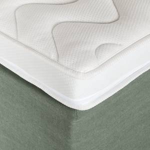 Boxspring Mälby geweven stof - Kaki - 200 x 200cm