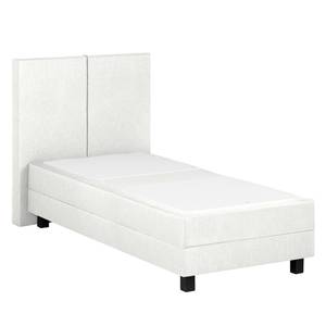 Lit boxspring Superior Night III Blanc pur - 100 x 200cm - D2 souple