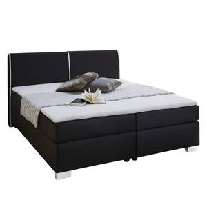 Lit boxspring Vallentuna Tissu - Noir