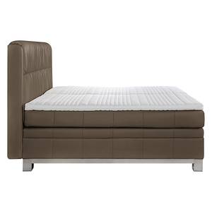 Boxspringbett Wolke7 II Echtleder Braun - 160 x 200cm - H3