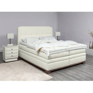 Boxspringbett Wolke7 II Echtleder Creme - 180 x 200cm - H2