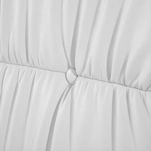 Boxspring Wolke7 II echt leer - Wit - 180 x 200cm - H3 medium