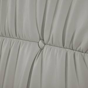 Boxspring Wolke7 II echt leer - Grijs - 200 x 200cm - H3 medium