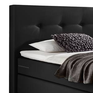 Lit boxspring Luxury Night II Noir - 100 x 200cm - D2 souple