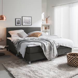 Boxspringebett Elba (inkl. Topper) Grau