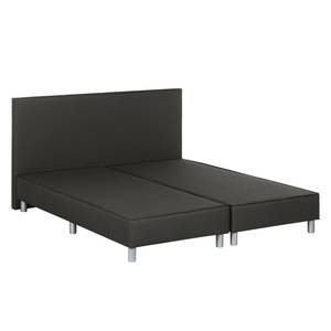 Lit boxspring Elba (avec surmatelas) Gris