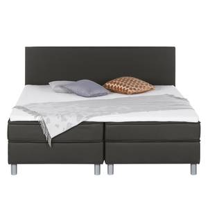 Lit boxspring Elba (avec surmatelas) Gris