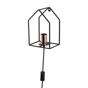 Wandlamp Home Zwart/Koperkleurig