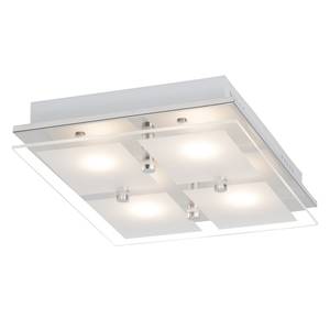 LED-plafondlamp World I glas/staal - Aantal lichtbronnen: 4