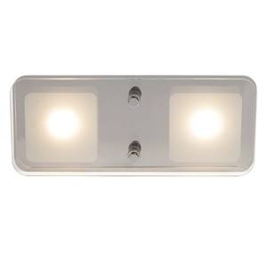 LED-plafondlamp Mountain I glas/staal - Aantal lichtbronnen: 2