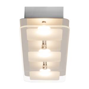 LED-plafondlamp Mountain I glas/staal - Aantal lichtbronnen: 3
