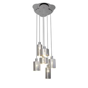 Hanglamp Emotion II glas/ijzer - 6 lichtbronnen